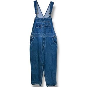 Mens Wolverine Carpenter Bib Blue Denim Overalls Size Medium 29in Inseam